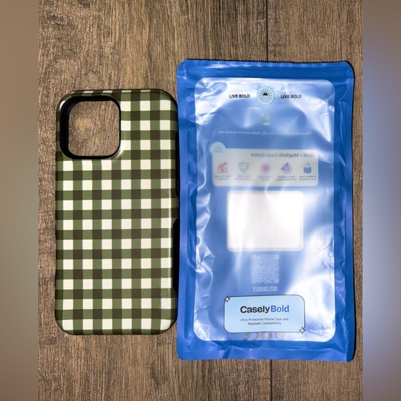 casely Other - Green Checkered Casely Phone Case